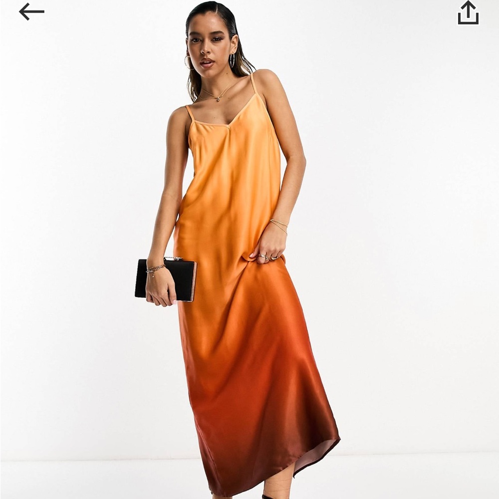 Never Fully Dressed satin ombré maxi dress
